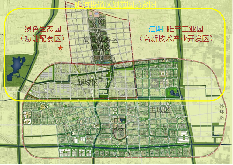 睢宁新城区 高铁商务区  绿色生态园 宁江高新区 街道涵盖