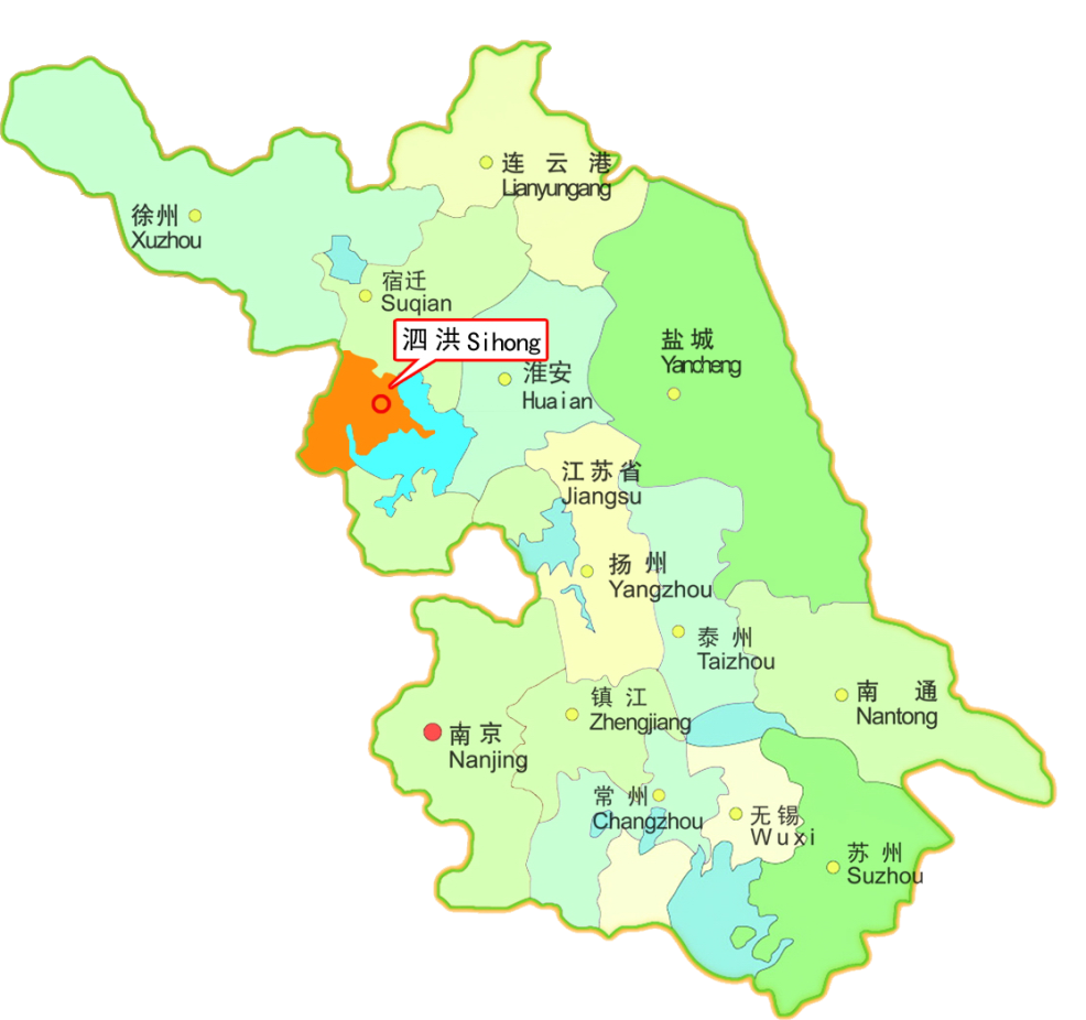 泗洪县域总面积2731平方公里,辖23个乡镇,人口111万,基础设施